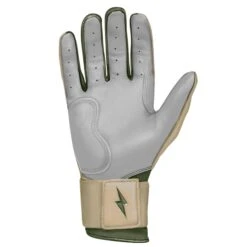 Bruce Bolt Premium Pro Military Series Long Cuff Batting Gloves: Beige -LOUISVILLE SLUGGER Store IMG 0883