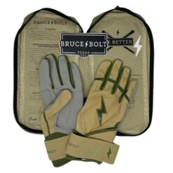 Bruce Bolt Premium Pro Military Series Long Cuff Batting Gloves: Beige -LOUISVILLE SLUGGER Store IMG 0884