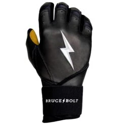 Bruce Bolt PREMIUM PRO Long Cuff Batting Gloves: Black 16 Bruce Bolt PREMIUM PRO Long Cuff Batting Gloves: Black -LOUISVILLE SLUGGER Store LC BLKG RIGHT
