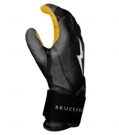Bruce Bolt PREMIUM PRO Long Cuff Batting Gloves: Black 17 Bruce Bolt PREMIUM PRO Long Cuff Batting Gloves: Black -LOUISVILLE SLUGGER Store LC BLKG SIDE