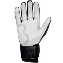 Bruce Bolt PREMIUM PRO Chrome Series Long Cuff Batting Gloves: Black -LOUISVILLE SLUGGER Store LC CHRB PALM