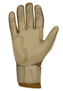 Bruce Bolt PREMIUM PRO Gold Series Batting Gloves: Long Cuff -LOUISVILLE SLUGGER Store LC GLD PALM