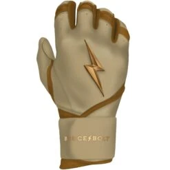 Bruce Bolt PREMIUM PRO Gold Series Batting Gloves: Long Cuff -LOUISVILLE SLUGGER Store LC GLD RIGHT