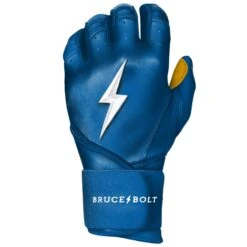 Bruce Bolt PREMIUM PRO Long Cuff Batting Gloves: Royal -LOUISVILLE SLUGGER Store LC ROYG LEFT