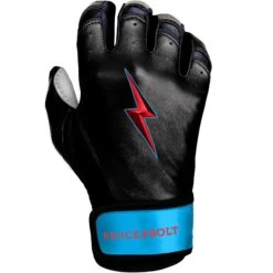 Bruce Bolt PREMIUM PRO BRINSON Series Short Cuff Batting Gloves: Black -LOUISVILLE SLUGGER Store SC LBB RIGHT