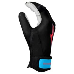 Bruce Bolt PREMIUM PRO BRINSON Series Short Cuff Batting Gloves: Black -LOUISVILLE SLUGGER Store SC LBB SIDE
