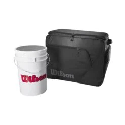 Wilson Coaches Ball Bucket Roller Bag: WB5710701 -LOUISVILLE SLUGGER Store WB5710701 3 Wilson Ball Bucket Bag Black.png.cq5dam.web .1200.1200