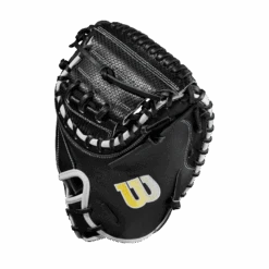 2023 Wilson A2000 M1DSS 33.5" Baseball Catcher's Mitt: WBW100995335 -LOUISVILLE SLUGGER Store WBW100995 2 A2000 C M1DSC 335 BlackSS BlackDimple White WilsonGold