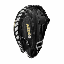 2023 Wilson A2000 M1DSS 33.5" Baseball Catcher's Mitt: WBW100995335 -LOUISVILLE SLUGGER Store WBW100995 3 A2000 C M1DSC 335 BlackSS BlackDimple White WilsonGold