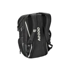 Wilson A2000 Players Backpack Bat Bag: WTA2000 -LOUISVILLE SLUGGER Store WTA20BPBL 3 Wilson A2000 Backpack Black Silver Back.png.cq5dam.web .1200.1200