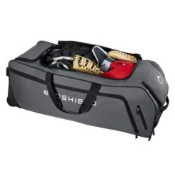 Evoshield Stone Wall Wheeled Bag (Multiple Colors): WTV9400 -LOUISVILLE SLUGGER Store WTV9400GY 4 Evoshield Stonewall Wheeled Bag Interior.png.cq5dam.web .1200.1200