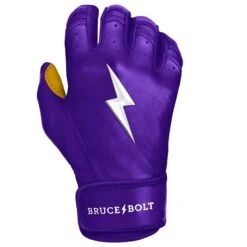 LOUISVILLE SLUGGER Store -LOUISVILLE SLUGGER Store premium pro short cuff batting gloves purple brucebolt 154823
