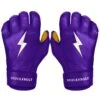 Bruce Bolt PREMIUM PRO Short Cuff Batting Gloves: Purple